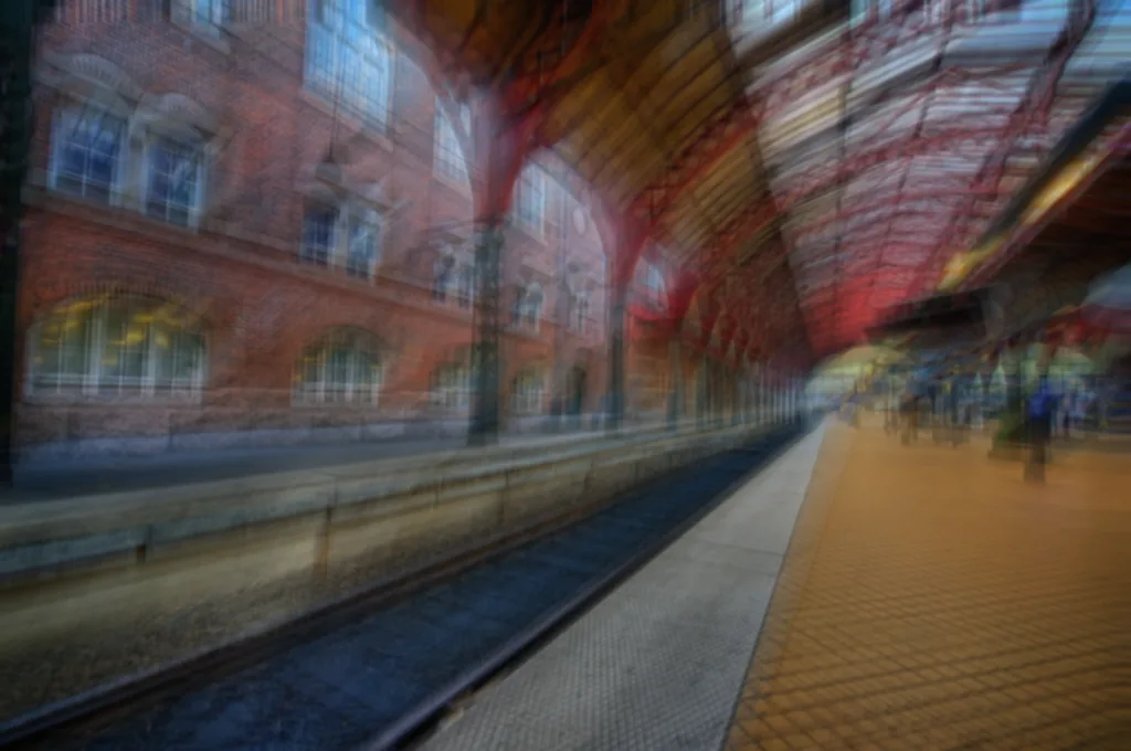 Station blurred